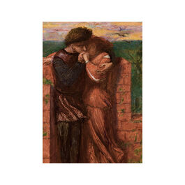 Dante Gabriel Rossetti Carlisle Wall (The Lovers) greetings card